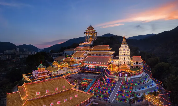 檳城極樂寺夜景 檳城極樂寺夜景