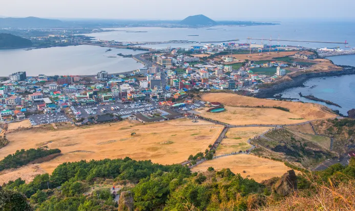 濟州島城山日出峰自然風光 濟州島城山日出峰自然風光