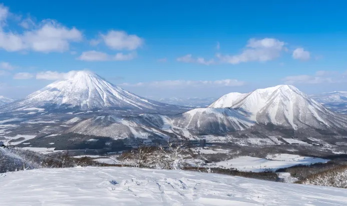 二世古羊蹄山冬季雪景 二世古羊蹄山冬季雪景