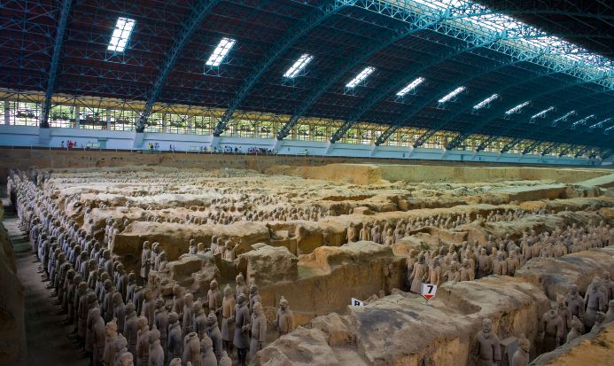 秦始皇兵馬俑博物館內陶俑展覽 秦始皇兵馬俑博物館內陶俑展覽