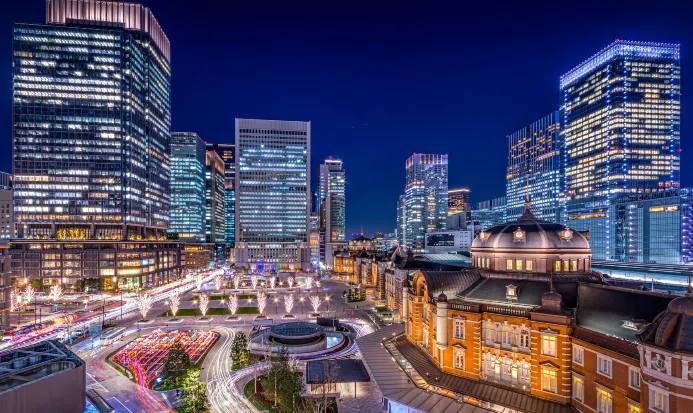 丸之內一帶的街道與建築群,是東京冬季燈飾的取景熱點 丸之內一帶的街道與建築群,是東京冬季燈飾的取景熱點