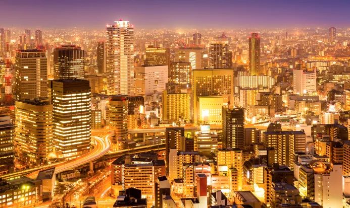 大阪城市風光