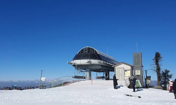 平昌龍平滑雪場雪道景緻 平昌龍平滑雪場雪道景緻
