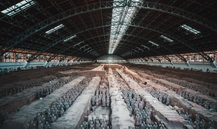 秦始皇兵馬俑博物館全景 秦始皇兵馬俑博物館全景