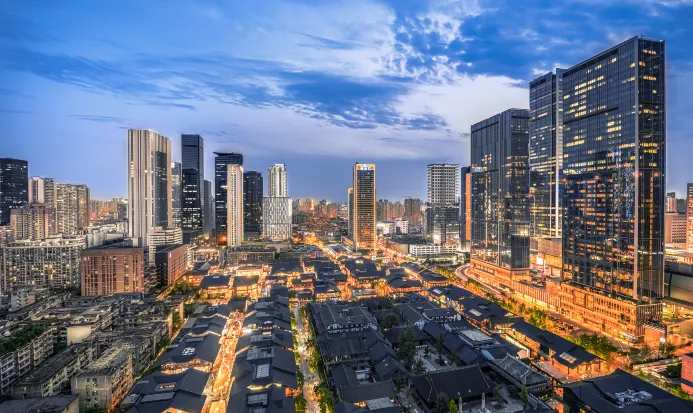 成都太古里城市街景 成都太古里城市街景