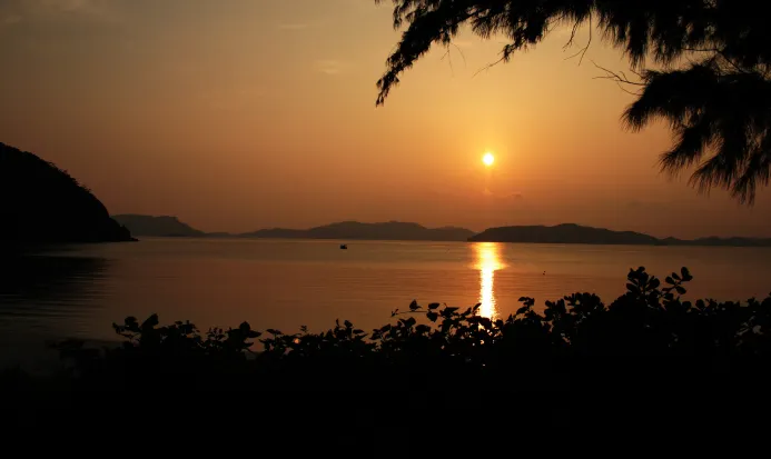 渡嘉敷島日落海景,慶良間諸島自然風光 渡嘉敷島日落海景,慶良間諸島自然風光