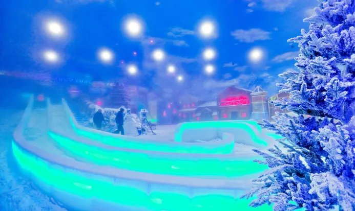 世界之窗阿爾卑斯冰雪世界的冰雕長廊
