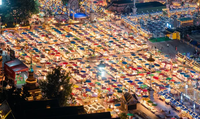 告莊星光夜市夜景 告莊星光夜市夜景