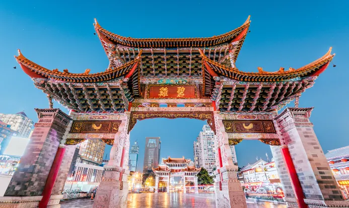 昆明金馬碧雞坊標誌性建築 昆明金馬碧雞坊標誌性建築