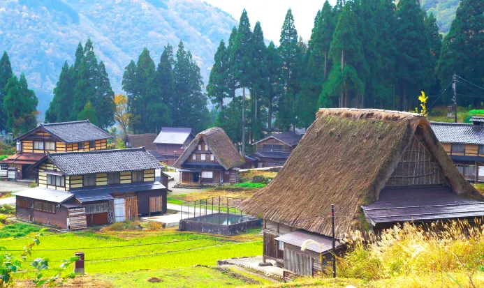 五箇山相倉聚落的合掌造民家