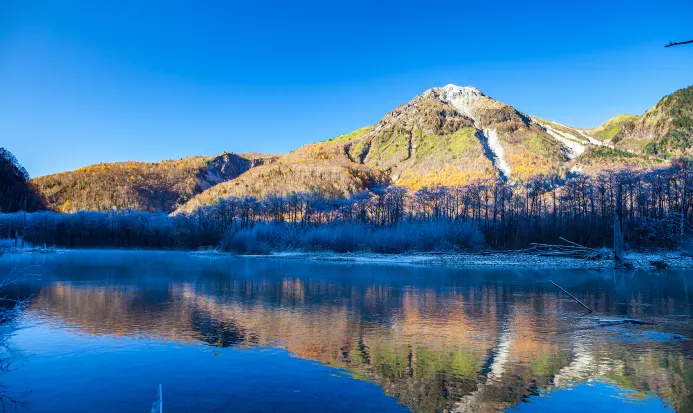 上高地秋季湖光山色 上高地秋季湖光山色