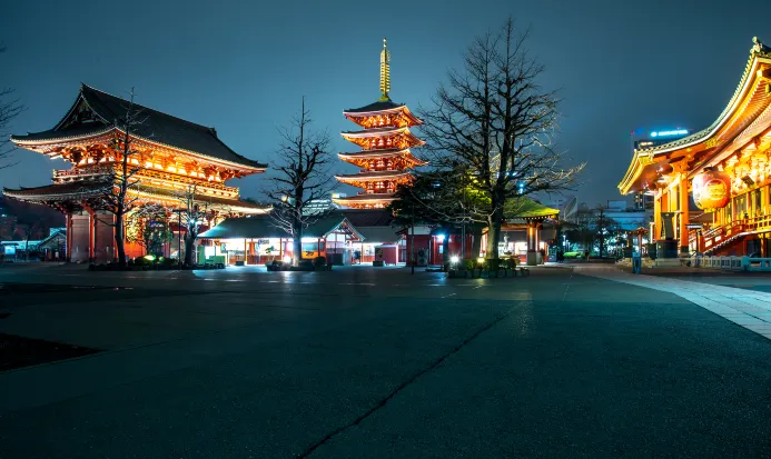 東京淺草寺一帶街景 東京淺草寺一帶街景