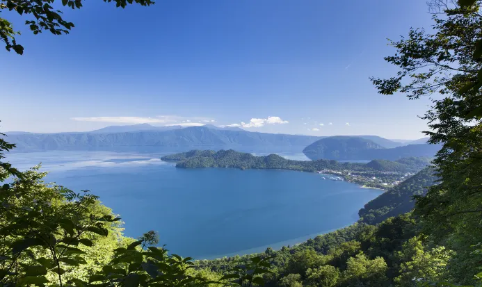 十和田湖的湖景風光