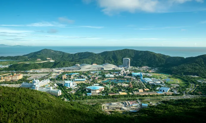 珠海長隆海洋王國的園區全景 珠海長隆海洋王國的園區全景