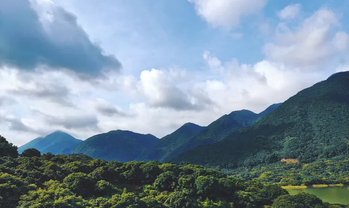 東莞銀瓶山森林公園山林景色 東莞銀瓶山森林公園山林景色