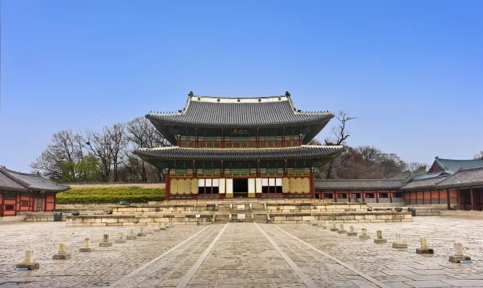 昌德宮一帶的傳統建築與秋色 昌德宮一帶的傳統建築與秋色