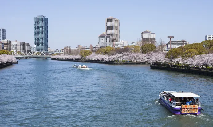 Tosahori River,大阪府,大阪商業公園,日本