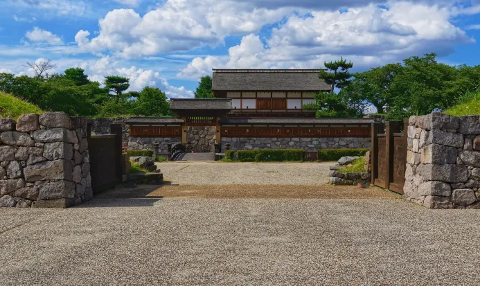 長野松代城史蹟與秋景 長野松代城史蹟與秋景