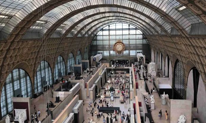 奧賽博物館外觀,巴黎左岸由舊火車站改建的博物館 奧賽博物館外觀,巴黎左岸由舊火車站改建的博物館