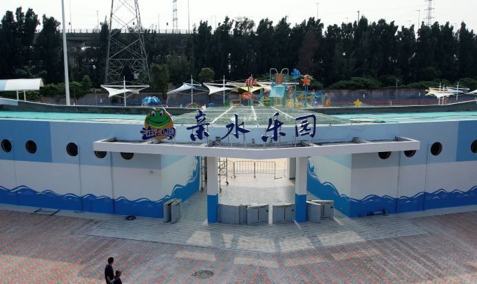 海上田園水上樂園戶外景觀,結合自然生態與玩水設施 海上田園水上樂園戶外景觀,結合自然生態與玩水設施