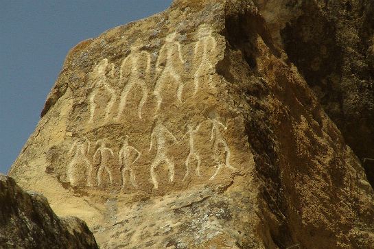 戈布斯坦石雕壁畫