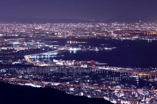六甲山下神戶夜景