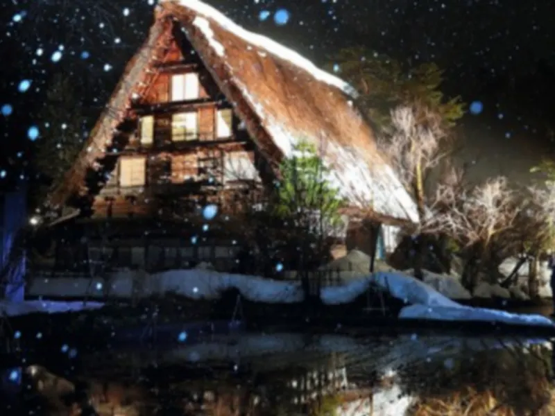 白川鄉合掌村雪夜點燈 白川鄉合掌村雪夜點燈