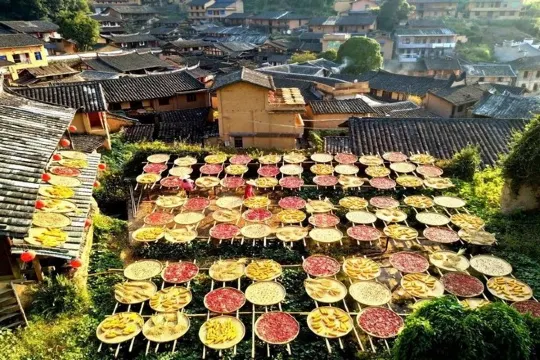 桂峰古村落~曬秋