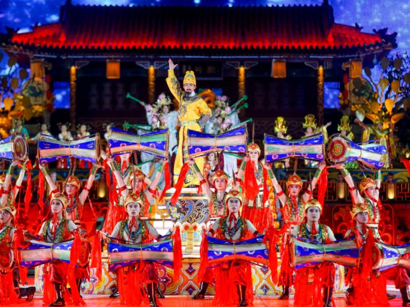 觀看大型實景演出《長恨歌》