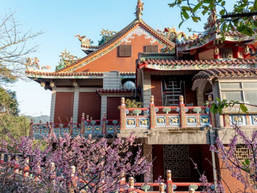 壽山巖觀音寺賞櫻花