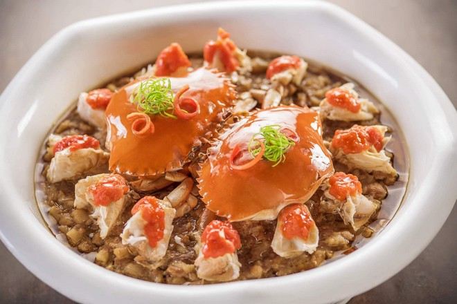 《外婆家》杭幫菜 ~肉餅蒸膏蟹