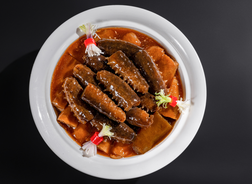 鮑汁柚皮燜海參+特色煎焗花錦鱔宴