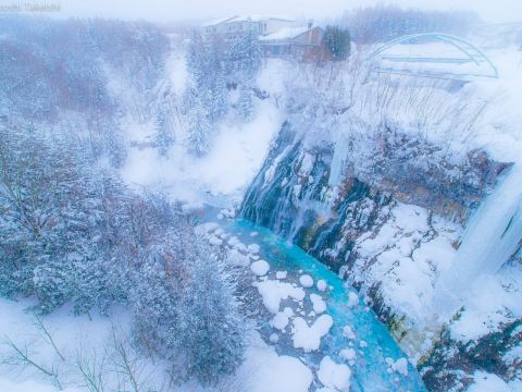 白鬚瀑布冬天
