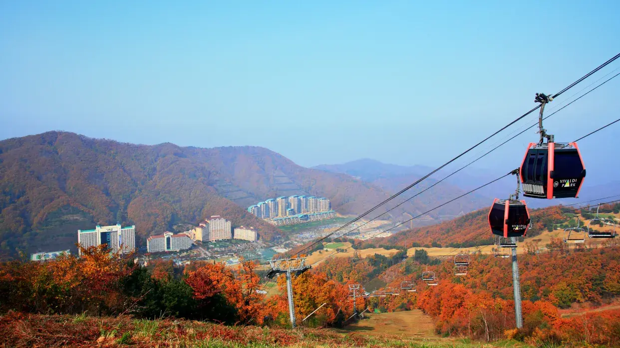 洪川大明渡假村~「梅峰山頂」觀光纜車來回體驗