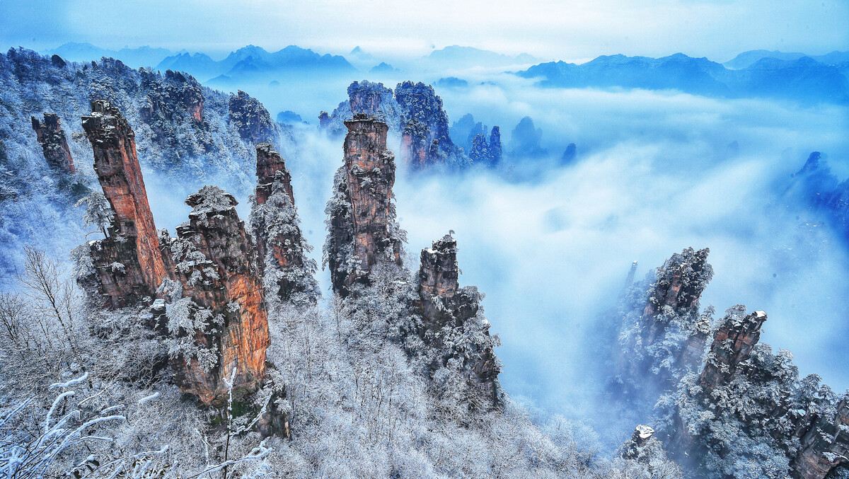 武陵源雪景