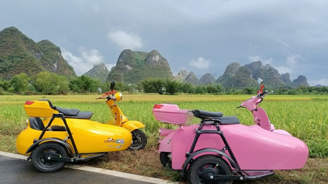 遇龍河自駕三輪電動車