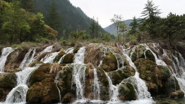 九寨溝雙龍瀑布