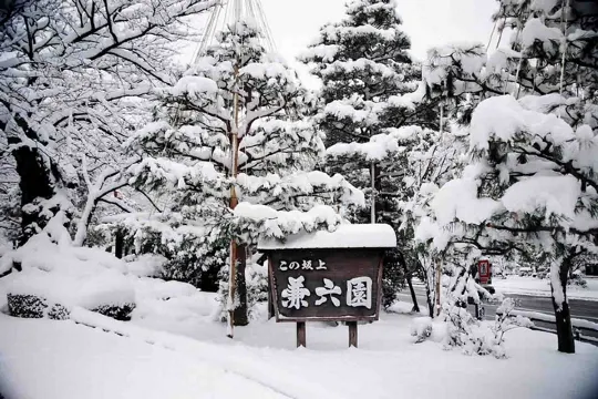 金澤兼六園冬天