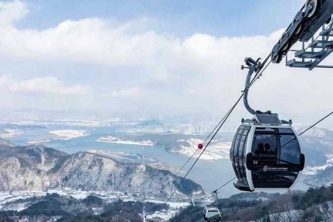 春川三岳山湖水纜車