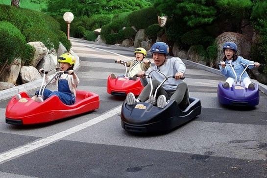 江華島LUGE斜坡滑車體驗