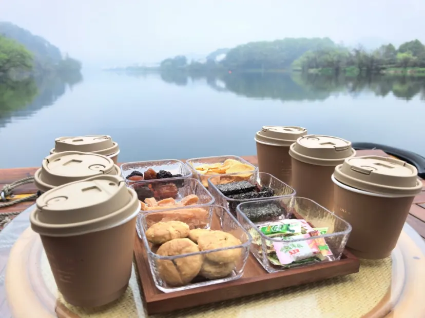 月亮灣竹筏漂流特色下午茶(咖啡+小食)