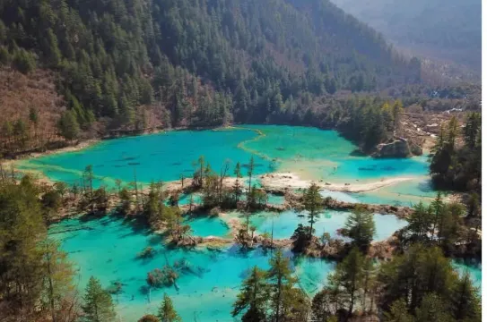 九寨溝(3月9日實地拍攝)