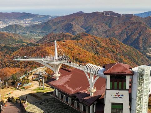 《周年尊享禮遇》龍平+首爾5天悠遊之旅 ※保證入住2晚龍平度假村+AniFore休閒空間+發旺山觀光纜車+MonaparkSkywalk、五台山國立公園+月精寺、南怡島、天空公園、江村RailBike