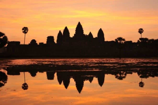 吳哥窟夕陽美景