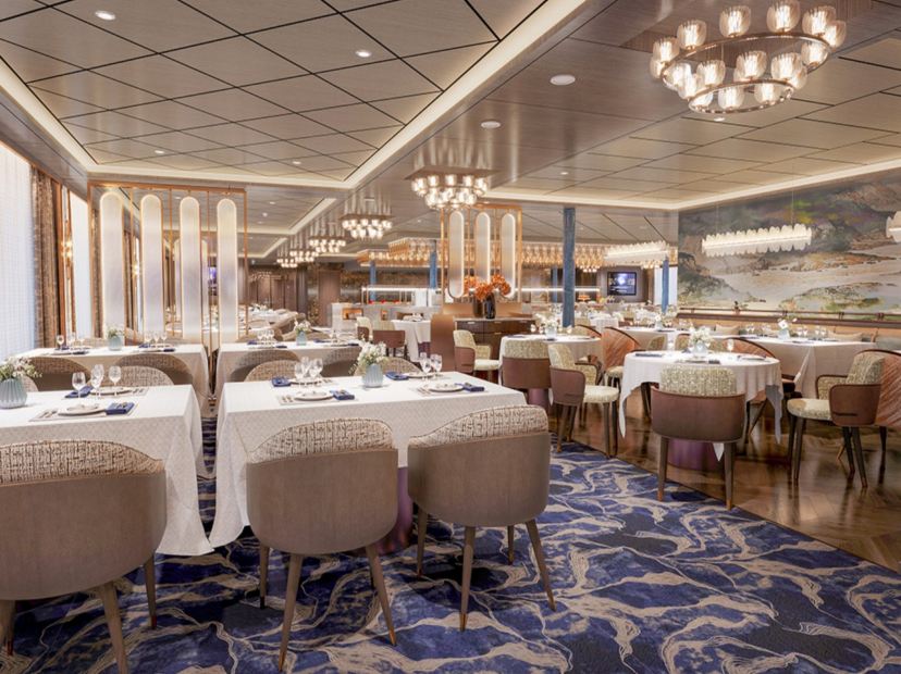 船上全程VIP餐廳用餐