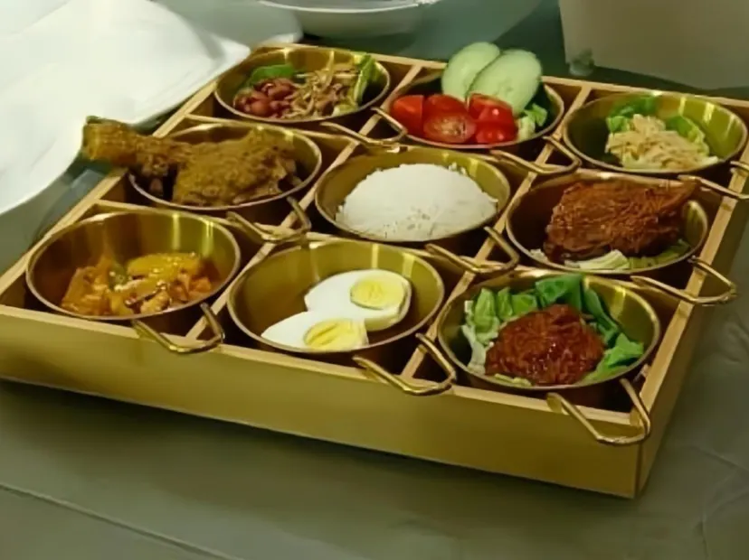 九宮格馬來雙雞腿椰漿飯