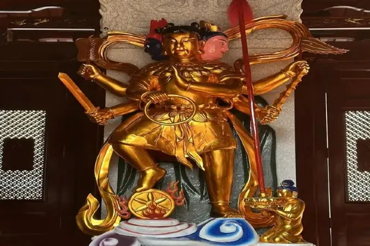 慈恩寺內供奉的哪吒三太子