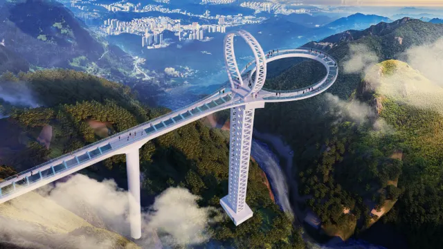 黃騰峽天門懸廊