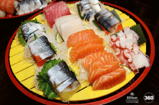 中山利和希爾頓酒店自助晚餐