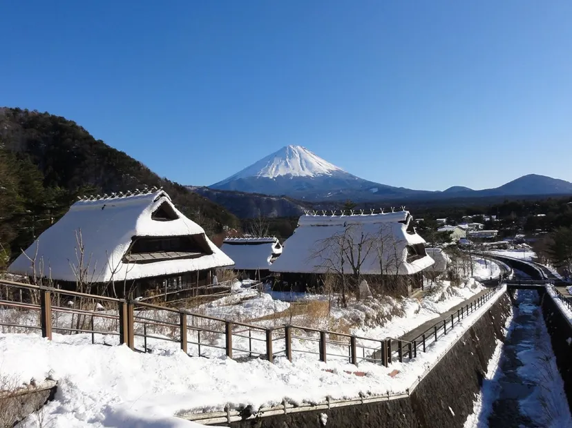 富士西湖合掌村